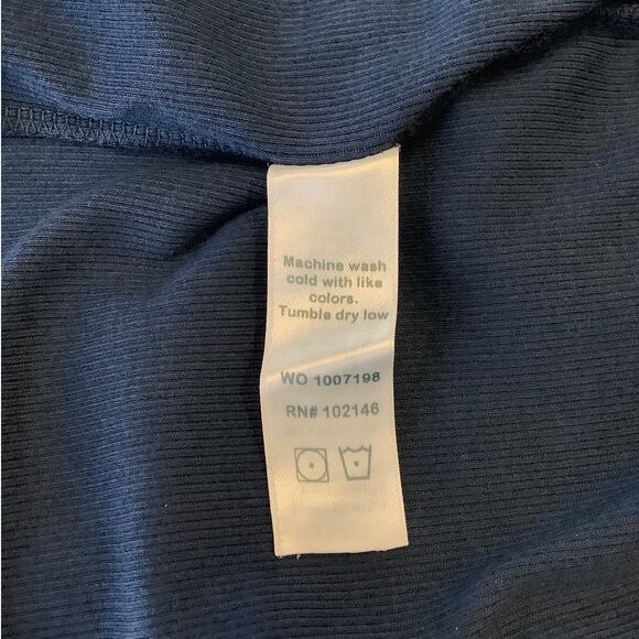 Michael Stars Women's Small Nocturnal Yessenia Faux Wrap Midi Dress Ribbed J2-26 - Picture 8 of 8